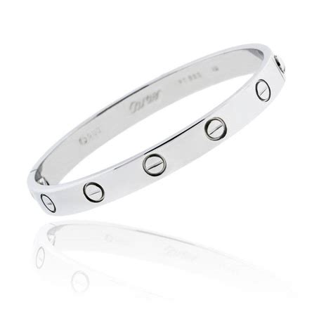 cartier love bracelet dupe sterling silver|reproduction cartier love bracelet.